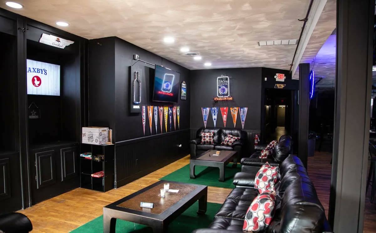 The private section at Old City Sports Bar